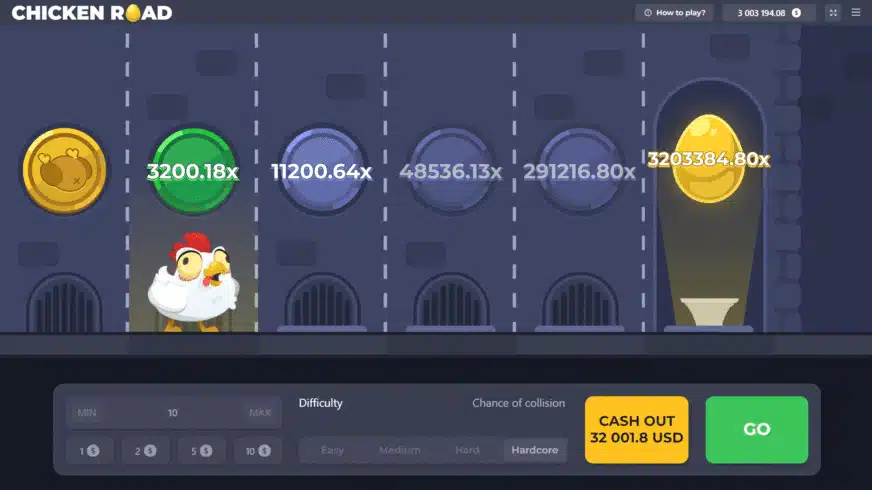 Caratteristiche chiave della slot machine Chicken Road